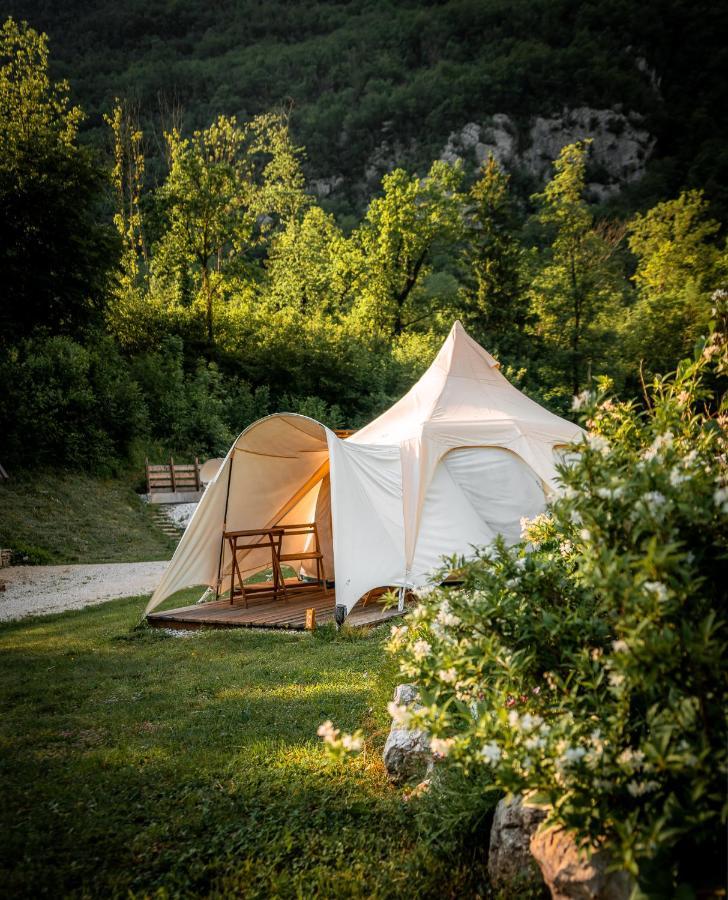 Glamping Gozdna Jasa Hotel Bovec Bagian luar foto